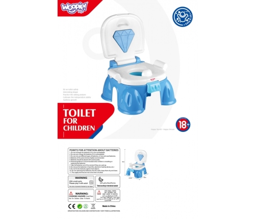 WOOPIE BABY Pierwszy Nocnik dla Dziecka z Muzyką 3w1 Krzesełko Stopień