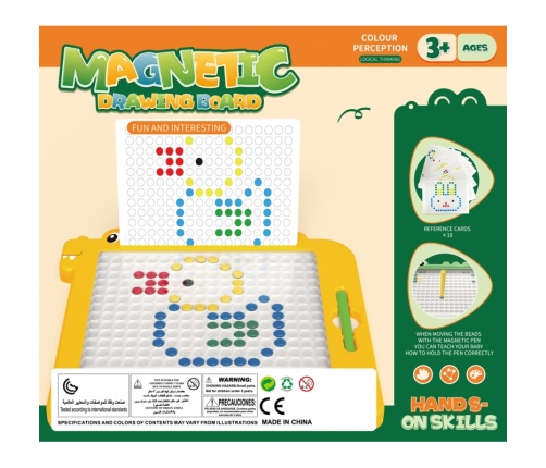 WOOPIE Tablica Magnetyczna dla Dzieci Montessori MagPad Dinozaur