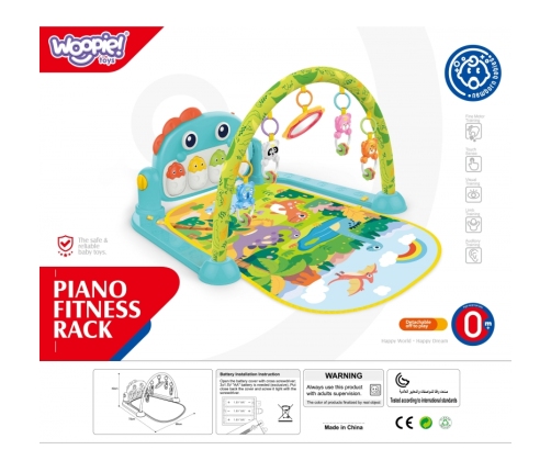 WOOPIE BABY Mata z Pałąkiem Dino