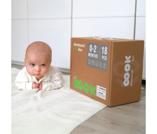 TOOKY TOY Box Pudełko XXL Montessori Edukacyjne 7w1 Sensoryczne 0-2 Mies