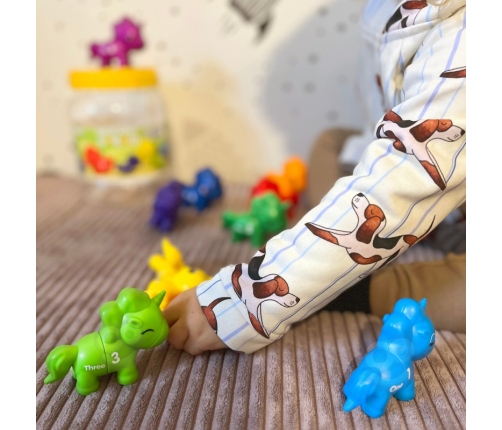 WOOPIE Figurki Montessori Zestaw Edukacyjny Jednorożce do Składania 