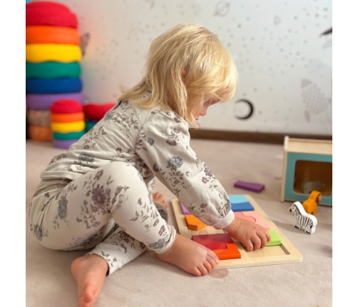 TOOKY TOY Box Pudełko XXL Montessori Edukacyjne 7w1 Sensoryczne 31-36 Mies.