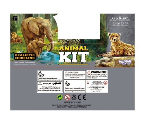 WOOPIE Zestaw Figurki Safari + Mata 24 el.