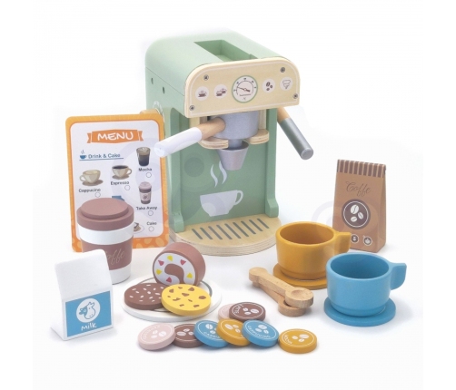 WOOPIE GREEN Drewniany Ekspres do Kawy 25 el Cukiernia Barista