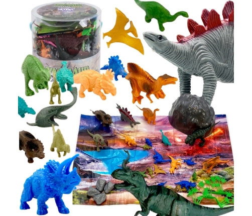 WOOPIE Zestaw Figurki Dinozaury 34 szt.