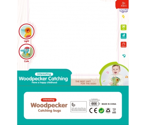 WOOPIE Gra Zręcznościowa Złap Robaka + 2 Dziecioły