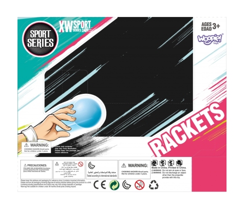 WOOPIE Gra Zręcznościowa CATCH BALL 2 Paletki + 2 Piłki