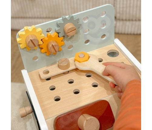 CLASSIC WORLD Drewniany Warsztat Małego Majsterkowicza z Narzędziami