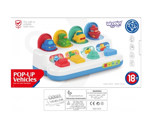 WOOPIE BABY Zabawka Edukacyjna Wyskakujące Pojazdy POP-UP