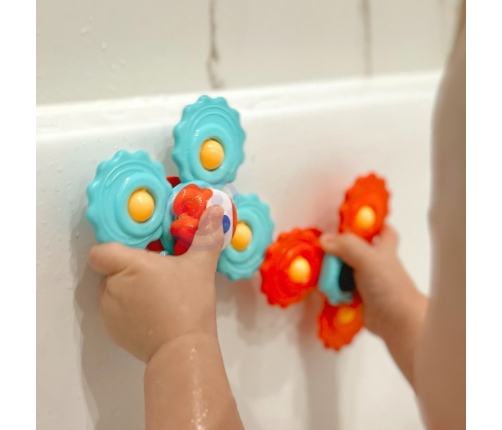 WOOPIE BABY Gryzak Spinner Wirujący z Przyssawką Zestaw 3 szt