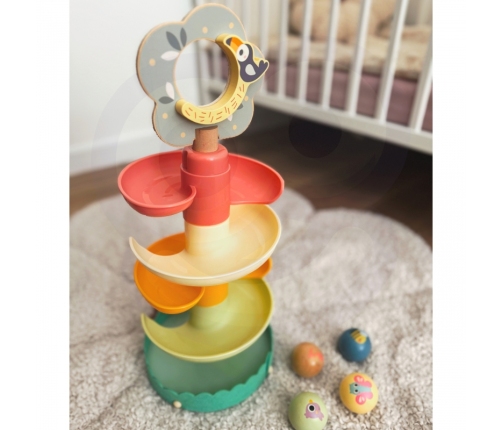 WOOPIE GREEN Drewniany Kulodrom Tor Kulkowy 6EL Sensoryczne Edukacyjny