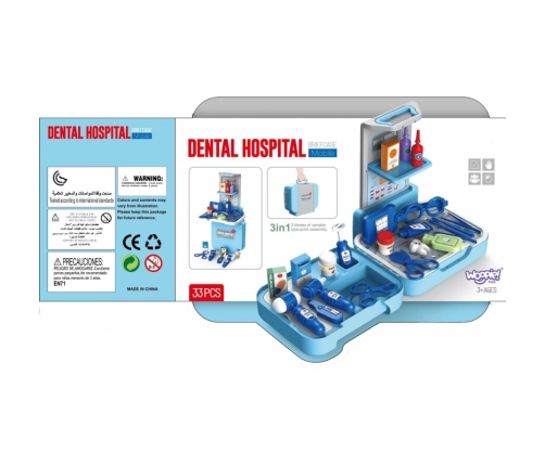 WOOPIE Zestaw Małego Dentysty Lekarza 33 el.