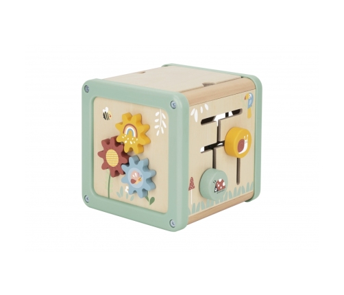 WOOPIE GREEN Drewniana Kostka Aktywności Multifunkcyjna Edukacyjna Sorter