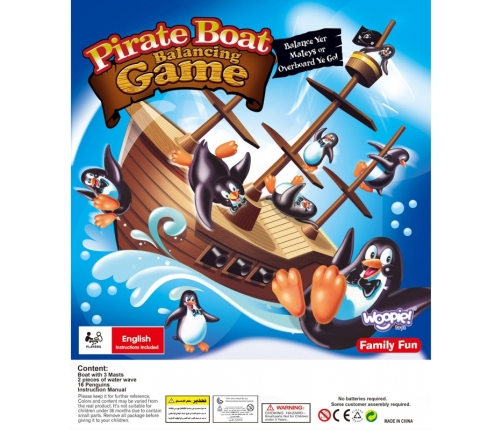 WOOPIE Gra Zręcznościowa Piracki Statek Pingwinów