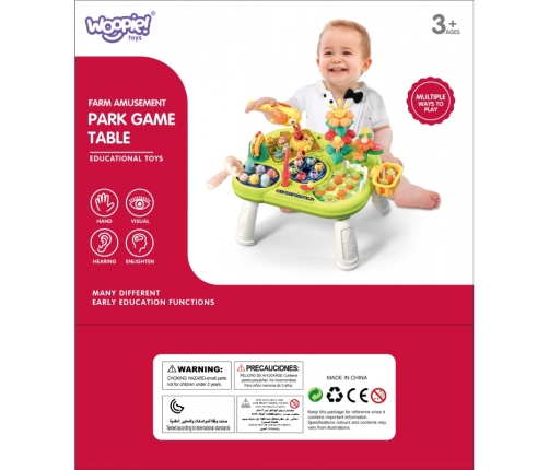 WOOPIE BABY Interaktywny Multistolik Edukacyjny 8w1 Montessori