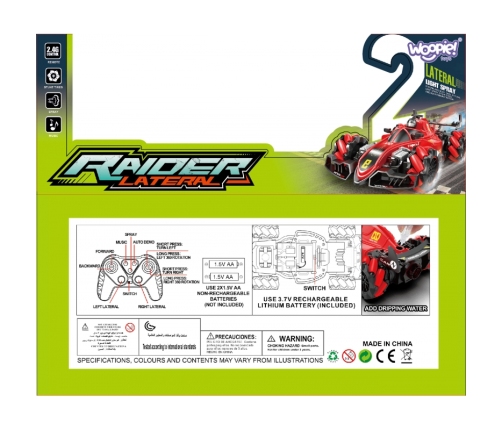 WOOPIE Zdalnie Sterowane Auto Kaskaderskie RAIDER - Efekt Dymu
