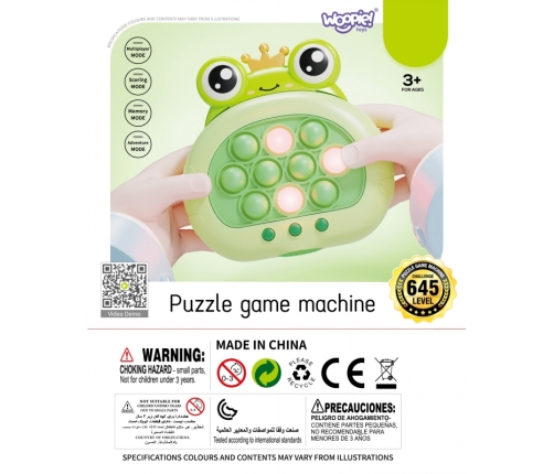 WOOPIE Gra POP IT Elektryczna Antystresowa Zręcznościowa Żabka