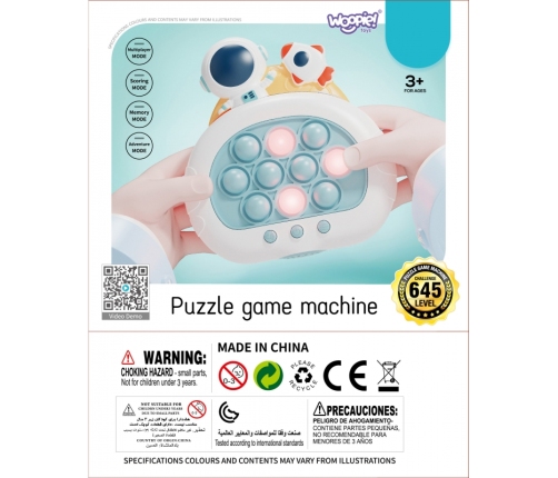 WOOPIE Gra POP IT Elektryczna Antystresowa Zręcznościowa Kosmos