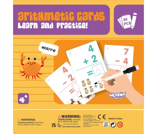 WOOPIE Karty Edukacyjne Fiszki Do Nauki Liczenia