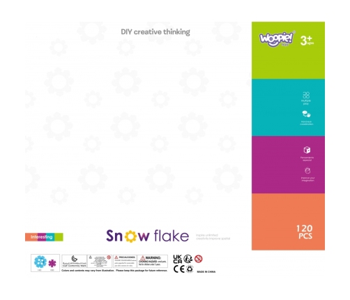 WOOPIE Klocki Konstrukcyjne Wafle Jeżyki 120 el.