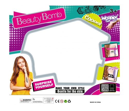 WOOPIE ART&FUN Zestaw do Malowania Brokat Doczepiane Włosy