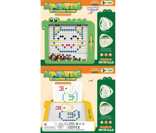 WOOPIE Tablica Magnetyczna dla Dzieci Montessori MagPad Dinozaur