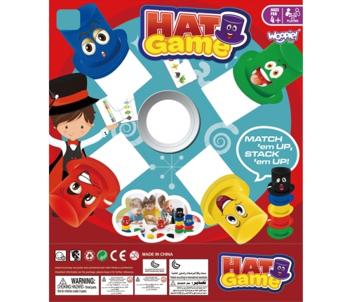 WOOPIE Gra Zręcznościowa Szybkie Kapelusze 4+