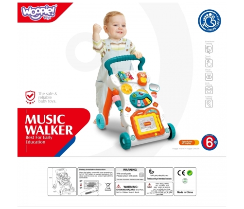 WOOPIE BABY Grający Chodzik z Znikopisem