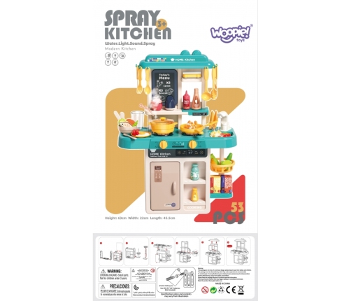 WOOPIE Interaktywna Kuchnia dla Dzieci + Akcesoria