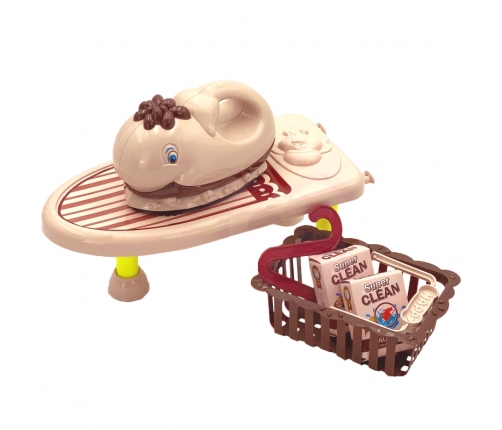 WOOPIE Zestaw do Prasowania 2w1 Deska Żelazko z Muzyką 7 el.