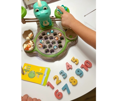 WOOPIE Waga Szalkowa Gra Łowienie Małych Prehistorycznych Dinozaurów Nauka Liczydło