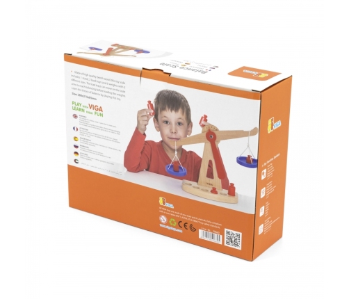 VIGA Drewniana Waga Sklepowa Równoważna Certyfikat FSC