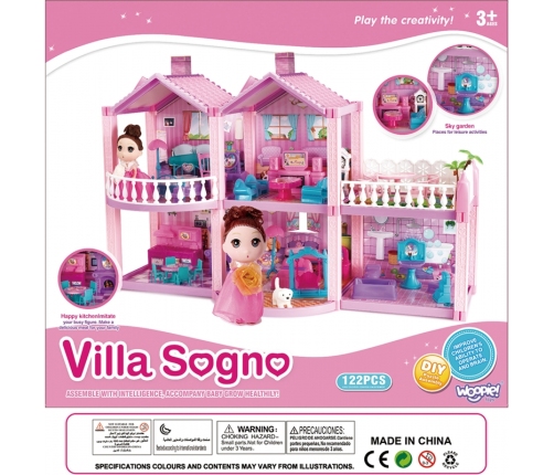 Кукольный домик WOOPIE PONY FANTASY VILLA 120 эл.