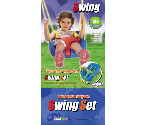 WOOPIE Huśtawka Kubełkowa 2w1 Fotelik z Pasami