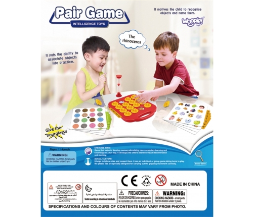 WOOPIE Gra Logiczna Memory Połącz w Pary na Czas 3+