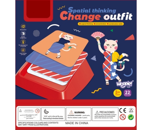 Woopie Zmień Strój Gra Logiczna Edukacyjna Planszowa
