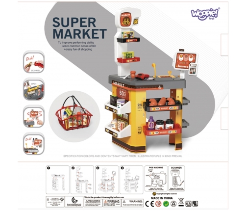 WOOPIE Interaktywny  Super Market dla Dzieci Akcesoria