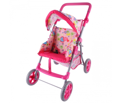 WOOPIE ROYAL Spacerówka Wózek dla Lalek Serca Kolorowe