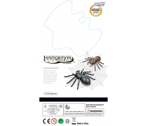 WOOPIE Pająk Interaktywny Zdalnie Sterowany Pilotem