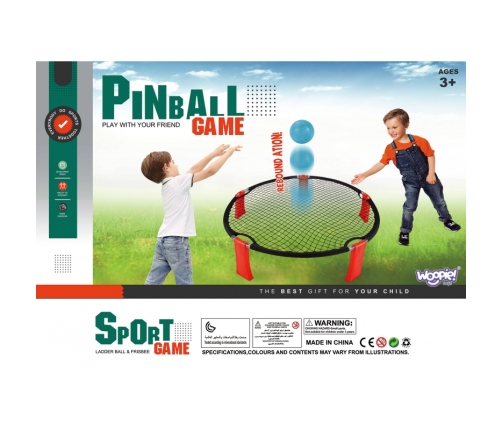 WOOPIE Smash Ball Gra Zręcznościowa  Trampolina 2 Piłki Pompka