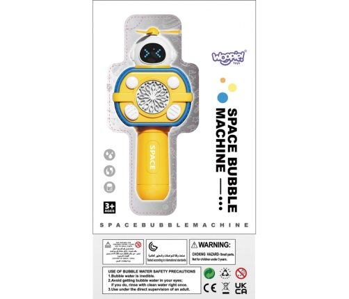 WOOPIE Maszyna Astronauta do Robienia Baniek Mydlanych Różowy