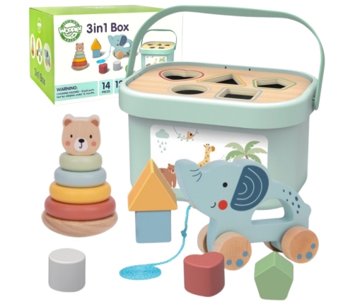 WOOPIE Sortieris ar rotaļlietām 3in1