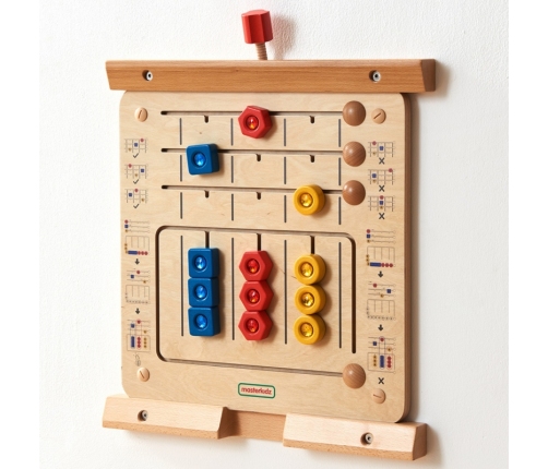 MASTERKIDZ Układanka Sortowanie Diamentów - Tablica Ścienna Edukacyjna Montessori