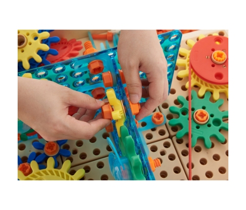 MASTERKIDZ Zestaw Akcesoriów Mix Koła Zębate do Paneli Ściennych STEM 198 el.