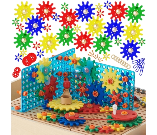 MASTERKIDZ Zestaw Akcesoriów Mix Koła Zębate do Paneli Ściennych STEM 198 el.