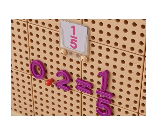 MASTERKIDZ Zestaw Cyferek i Znaków do Nauki Liczenia i Matematyki do Paneli Ściennych STEM 82 el.