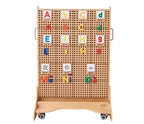 MASTERKIDZ Alfabet Zestaw Liter (Dużych i Małych) do Paneli Ściennych STEM 122 el.