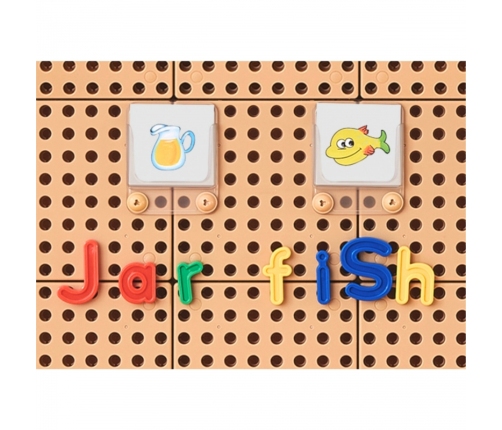 MASTERKIDZ Alfabet Zestaw Liter (Dużych i Małych) do Paneli Ściennych STEM 122 el.