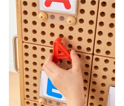 MASTERKIDZ Alfabet Zestaw Liter (Dużych i Małych) do Paneli Ściennych STEM 122 el.