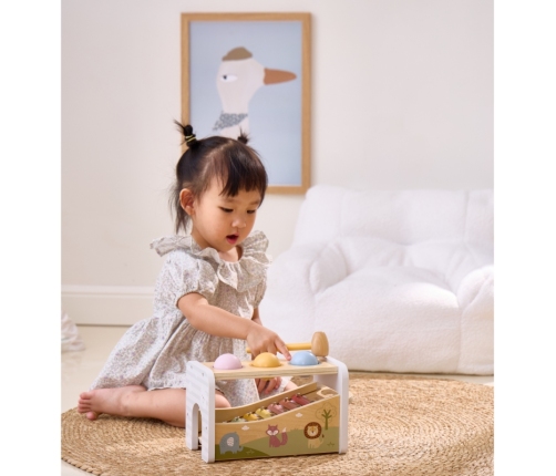 VIGA Drewniany Zestaw Wybijanka + Cymbałki Ksylofon 2w1